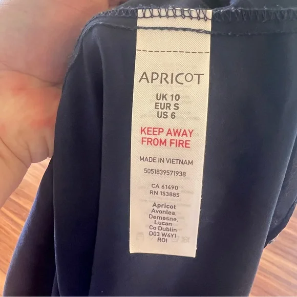 Apricot Floral Dress with Ruffle Details - Picture 5 of 13